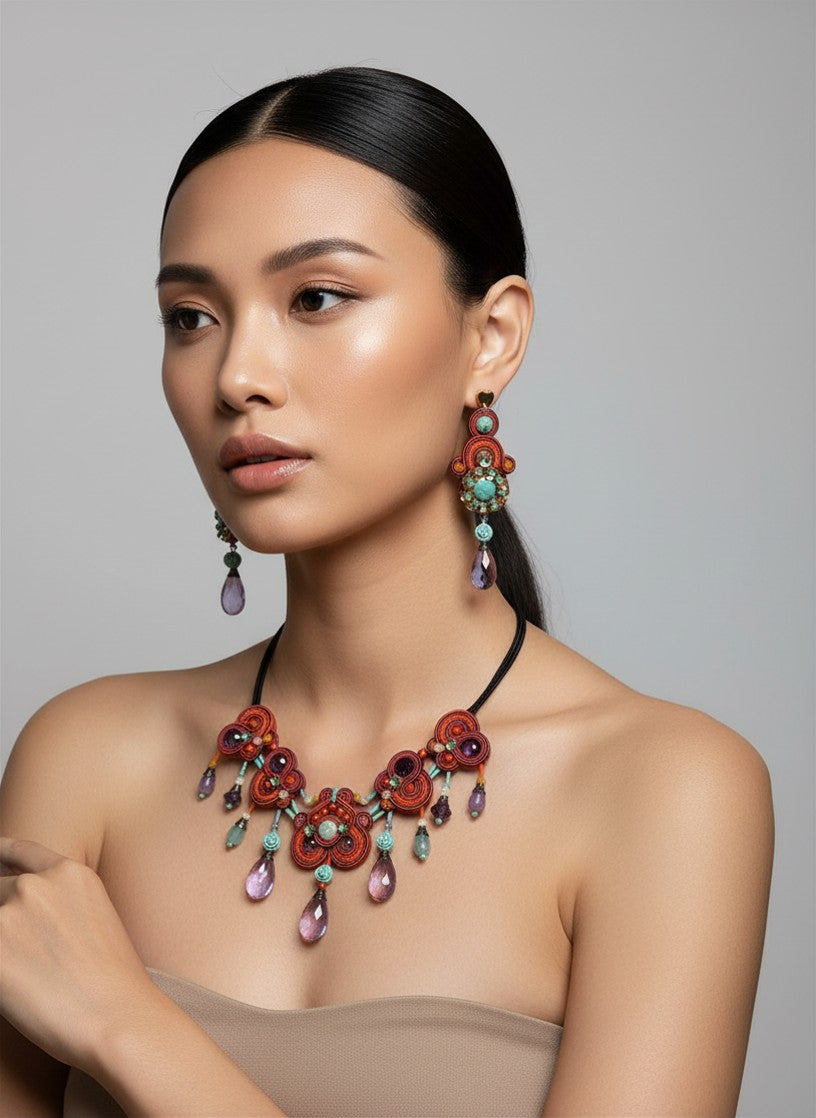 Collana Soutache Porto Fino | Vilschic