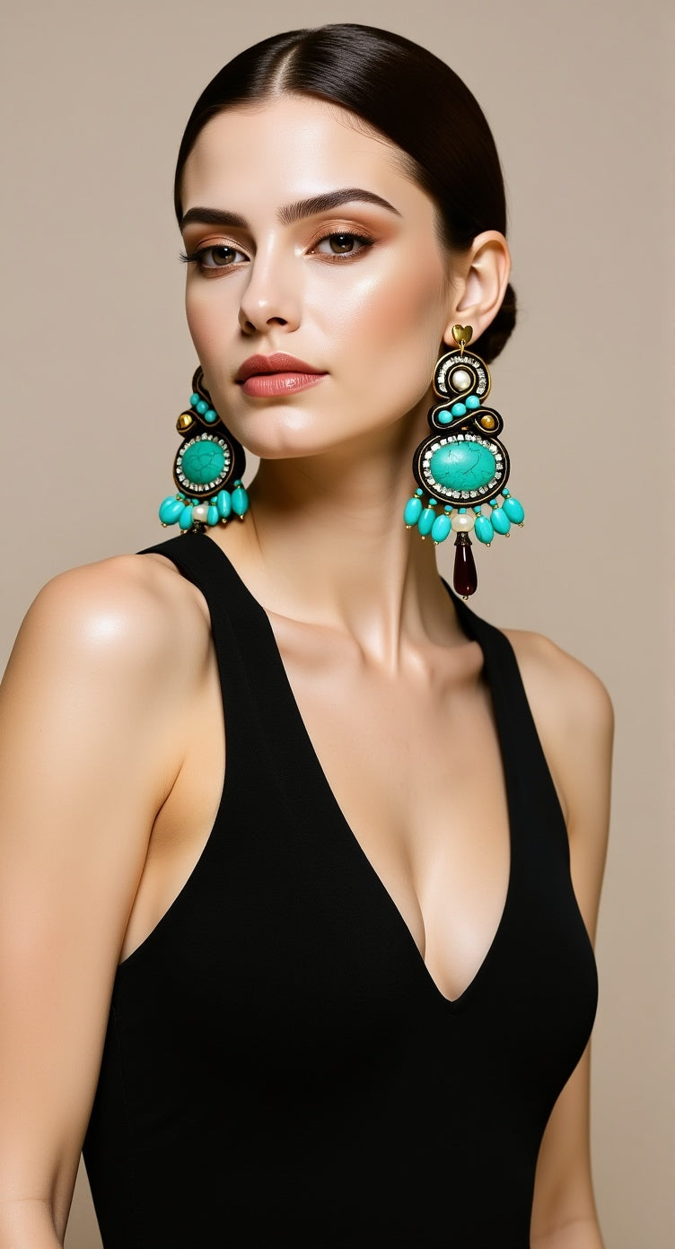 Orecchini Soutache Cala di Volpe – Collezione Porto Cervo