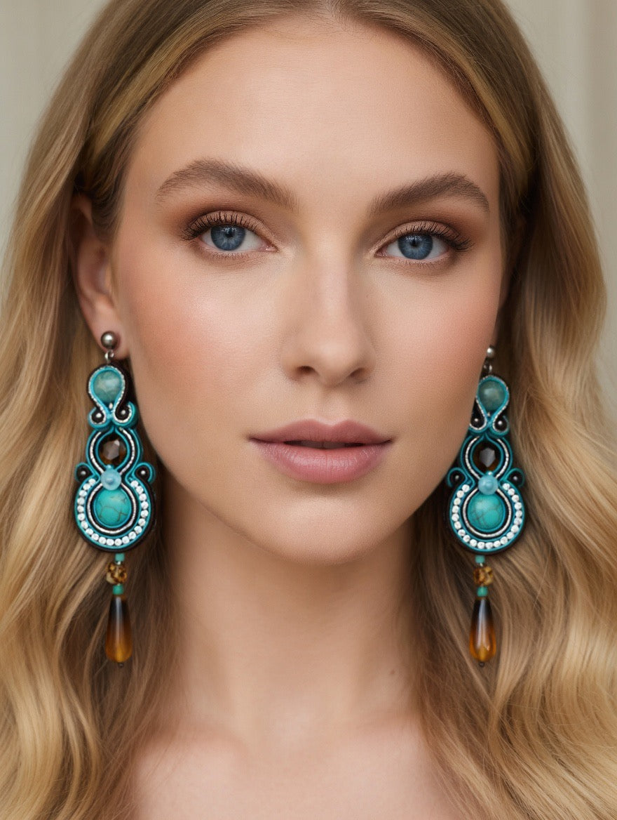 Orecchini Soutache Artigianali Taormina Imperial