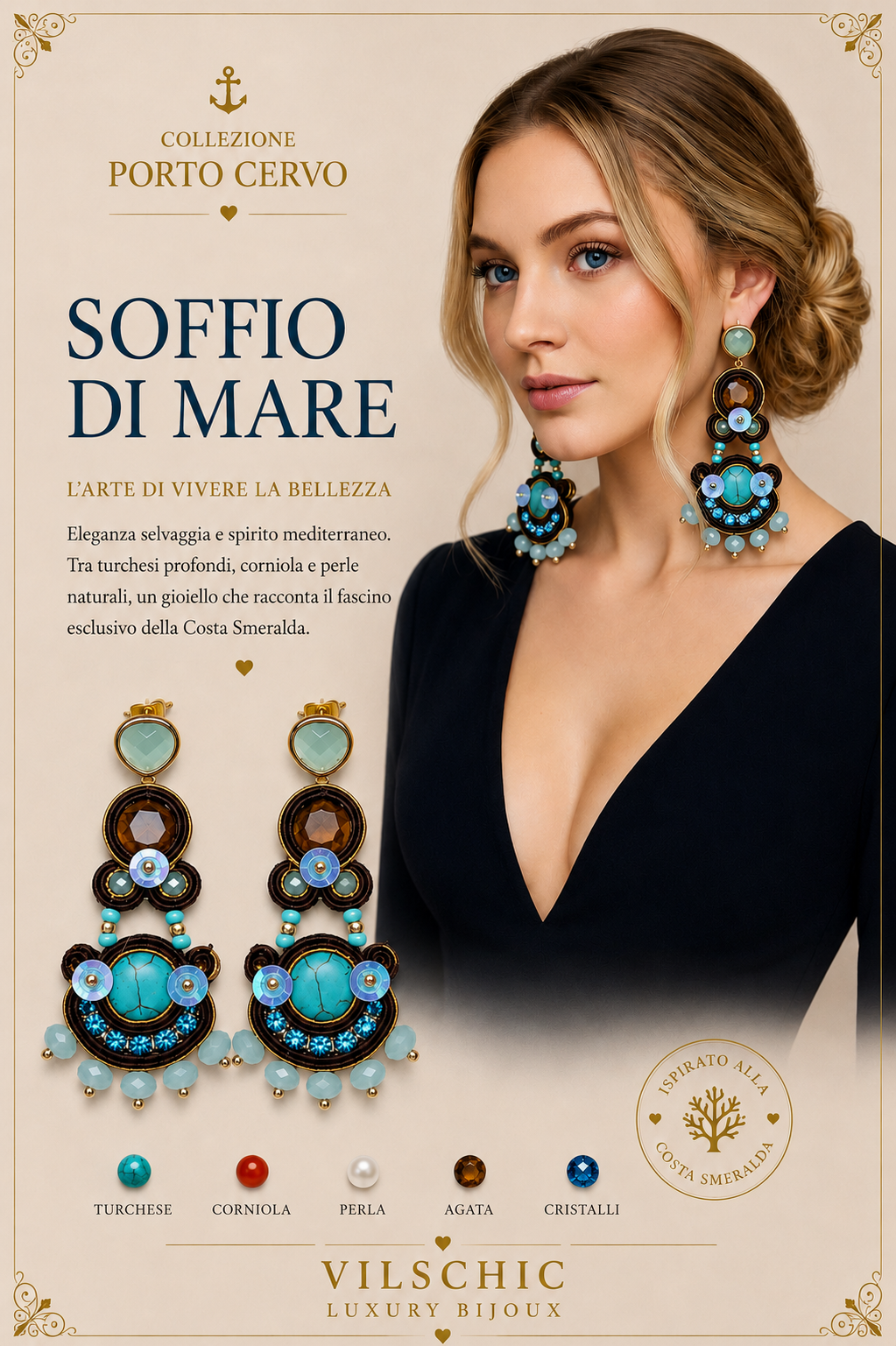 Orecchini Soutache Soffio di Mare – Vilschic Luxury Bijoux
