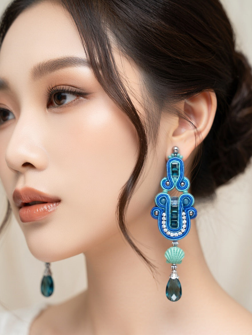 Orecchini Soutache Artigianali Saint-Tropez Riviera