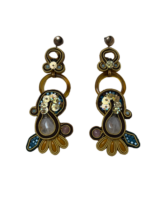 Orecchini Soutache Leonir Clarté – fatto a mano | Vilschic Luxury Bijou