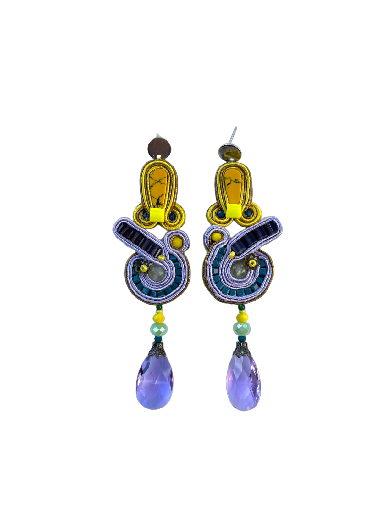Orecchini Soutache Gül – fatto a mano | Vilschic Luxury Bijou