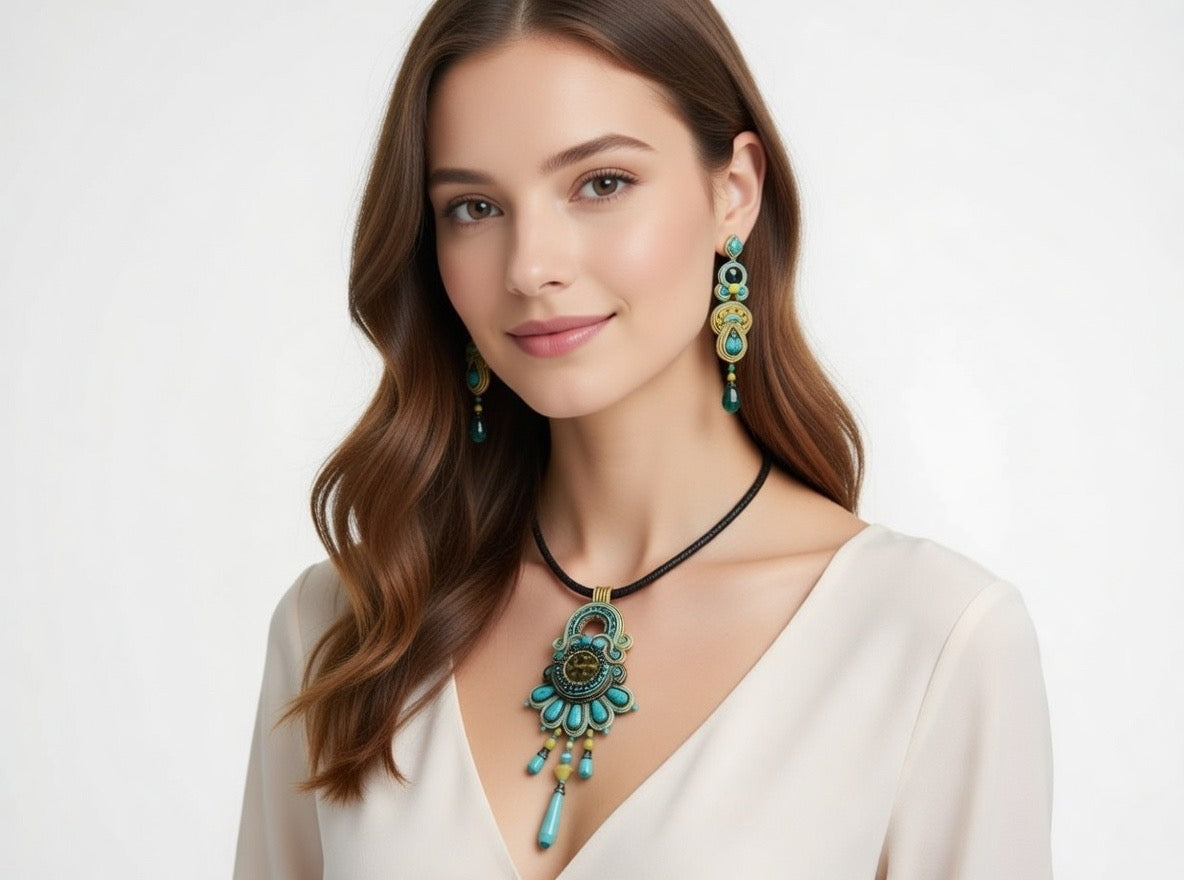 Collana Soutache Sole di Venere – Vilschic Luxury Bijou