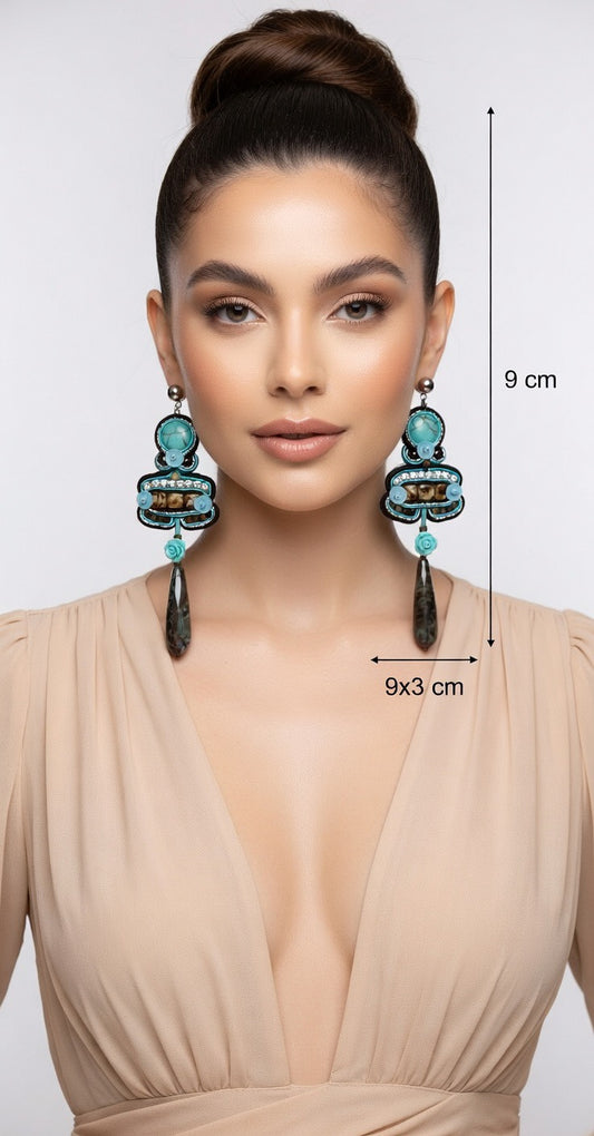 Orecchini Soutache Artigianali Taormina Baroque