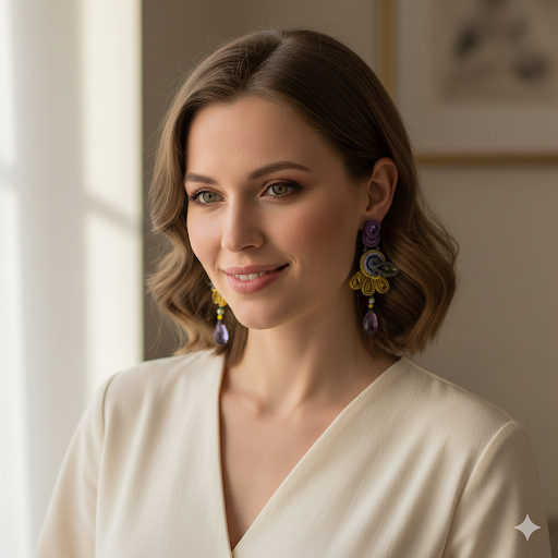 Orecchini Soutache Lale – fatto a mano | Vilschic Luxury Bijou