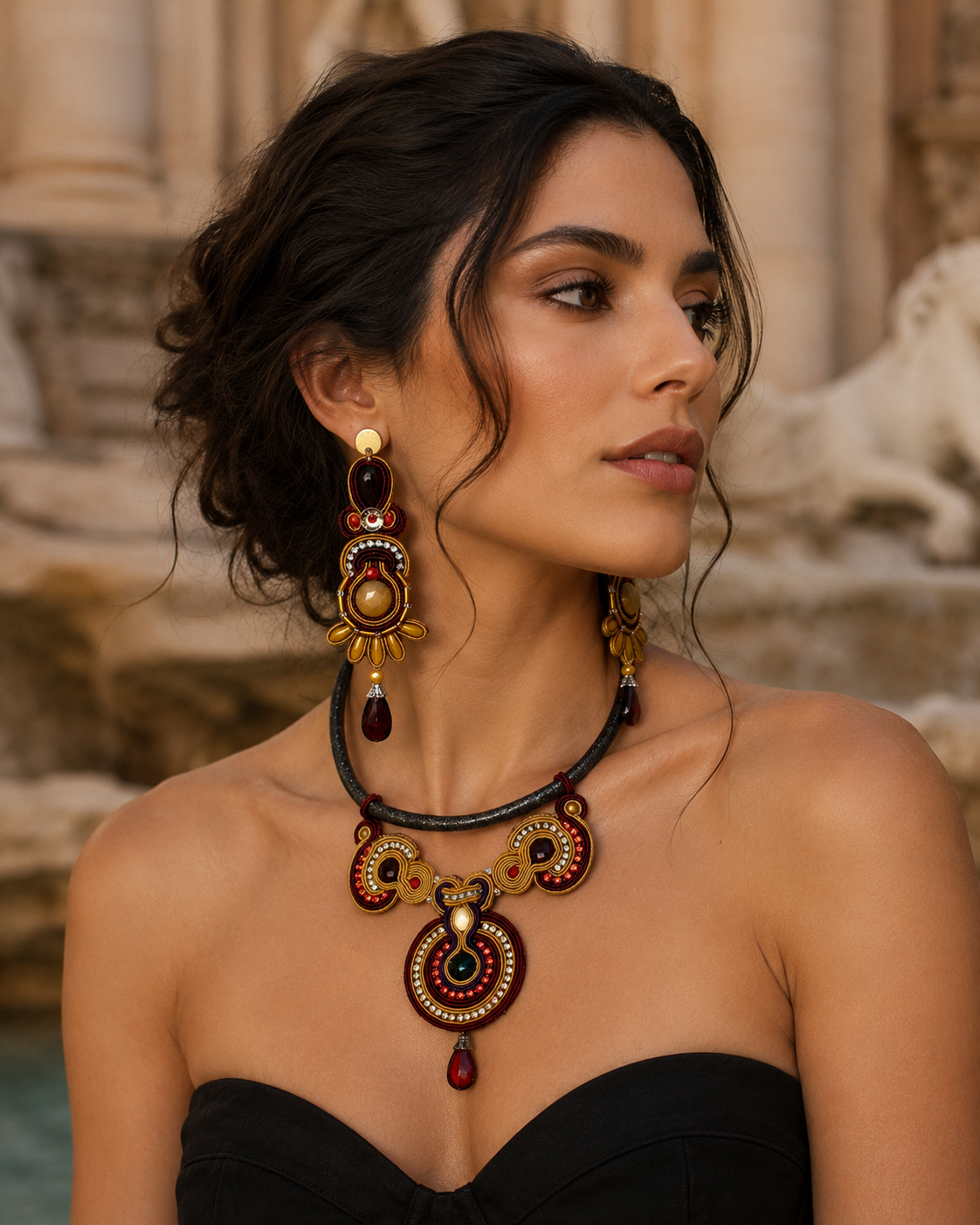 Orecchini Soutache Aurelia – Roma Eterna | Vilschic Luxury Bijoux