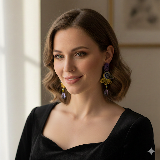 Orecchini Soutache Lale – fatto a mano | Vilschic Luxury Bijou