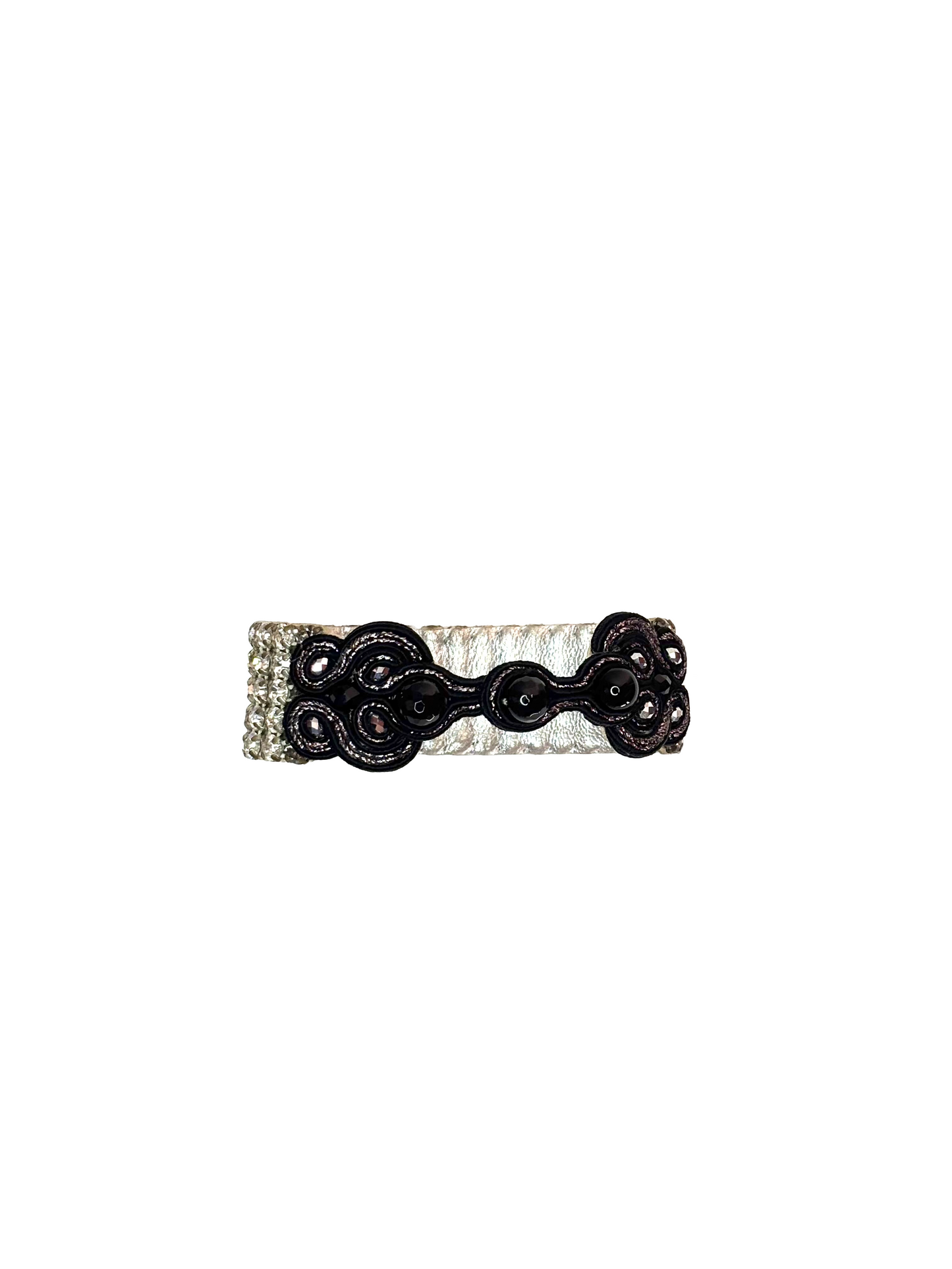 Bracciale Noir Mystique – Soutache fatto a mano | Vilschic Luxury Bijou