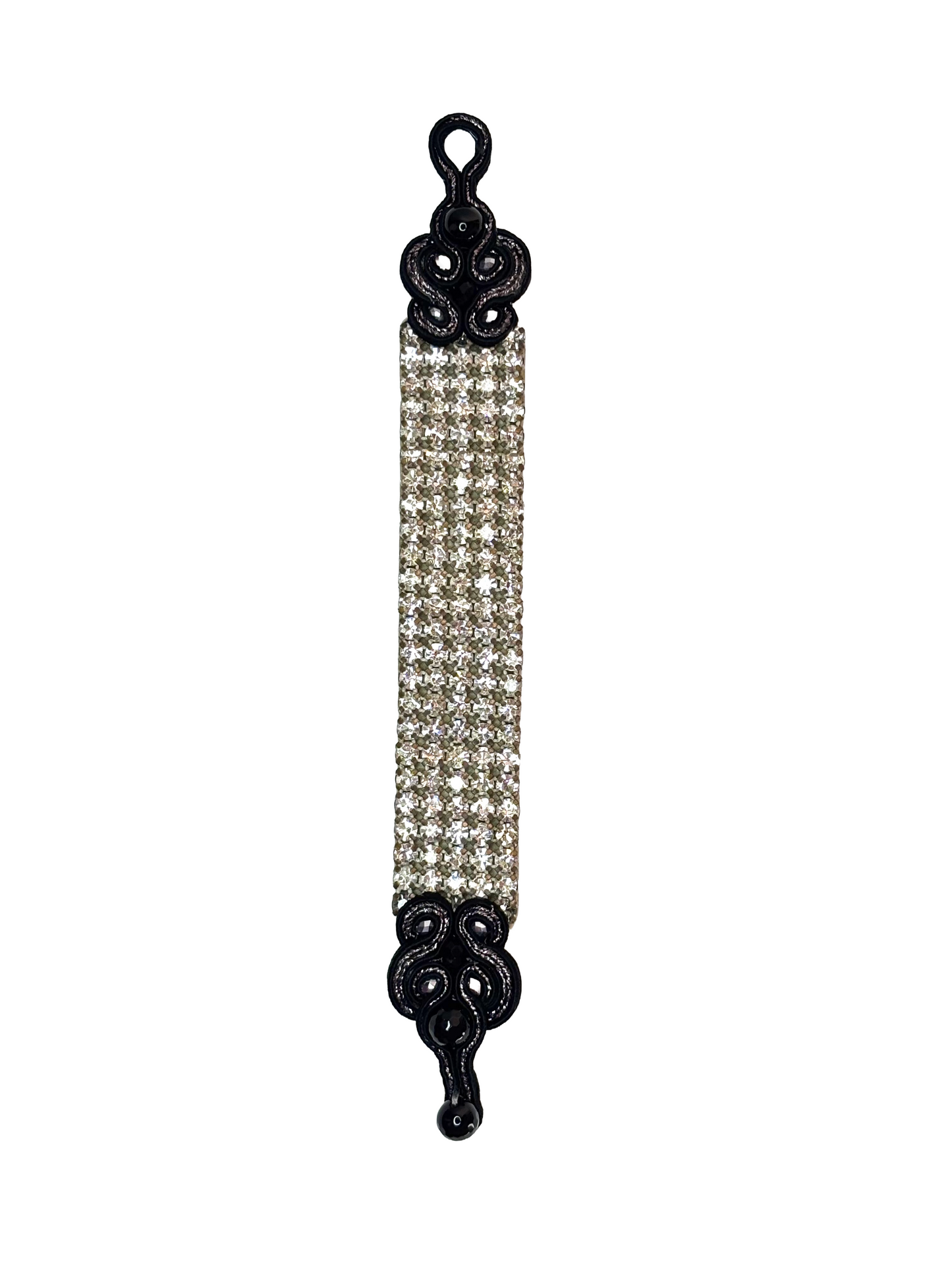 Bracciale Noir Mystique – Soutache fatto a mano | Vilschic Luxury Bijou