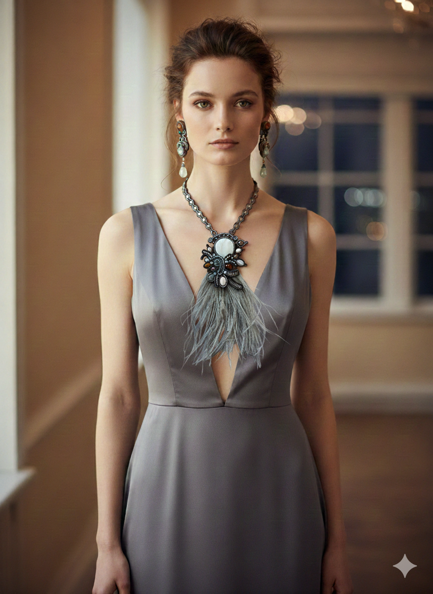 Collana Soutache Desert Moon – Vilschic Luxury Bijou