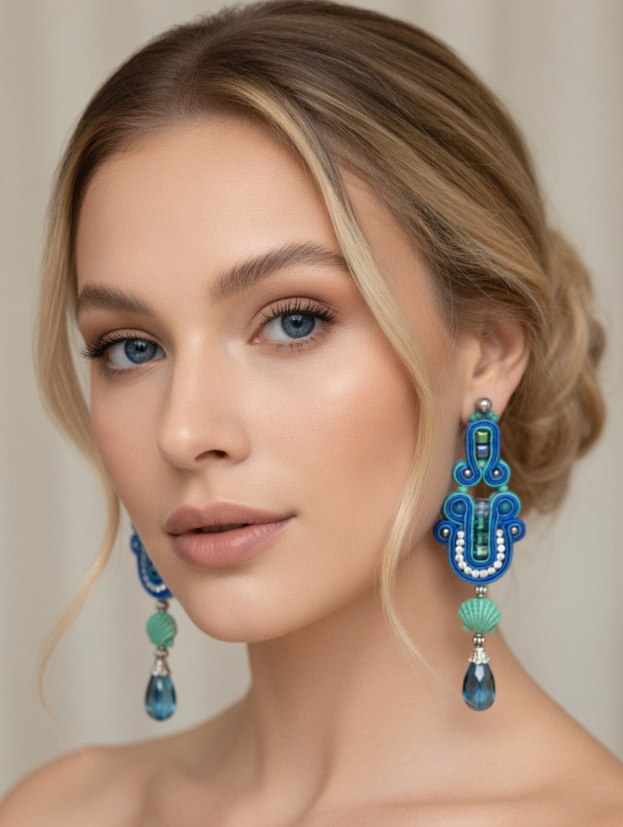 Orecchini Soutache Artigianali Saint-Tropez Riviera