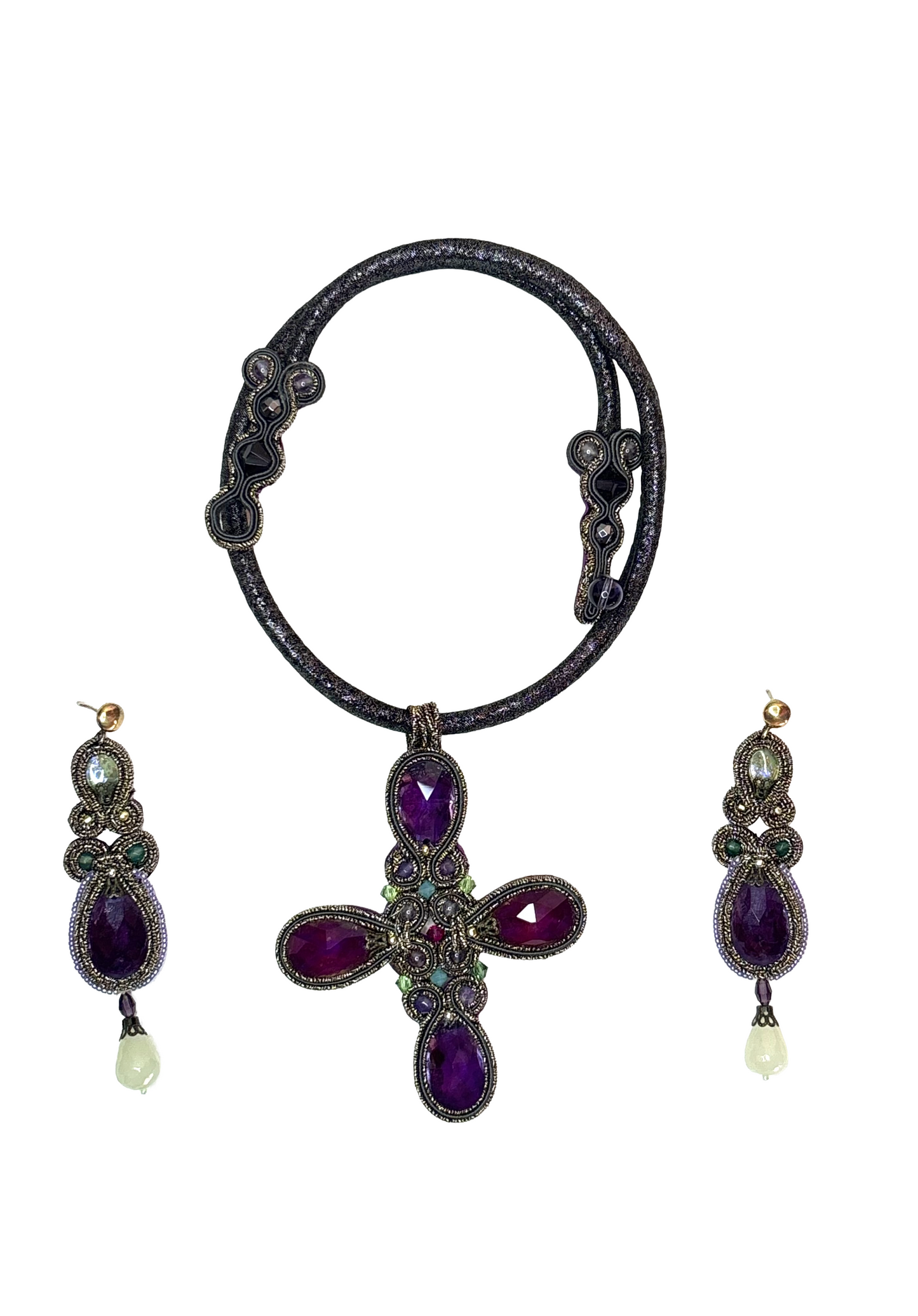 Collana - Cross ametista collezione Oasi di Smeraldo