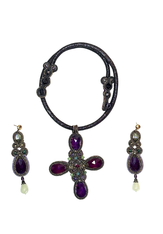 Cross ametista collezione Oasi di Smeraldo