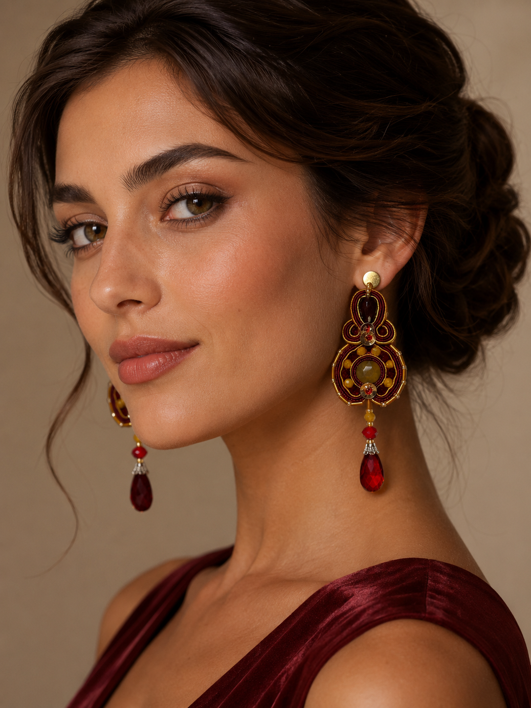 Orecchini Soutache Nerea – Collezione Roma Eterna | Vilschic Luxury Bijoux