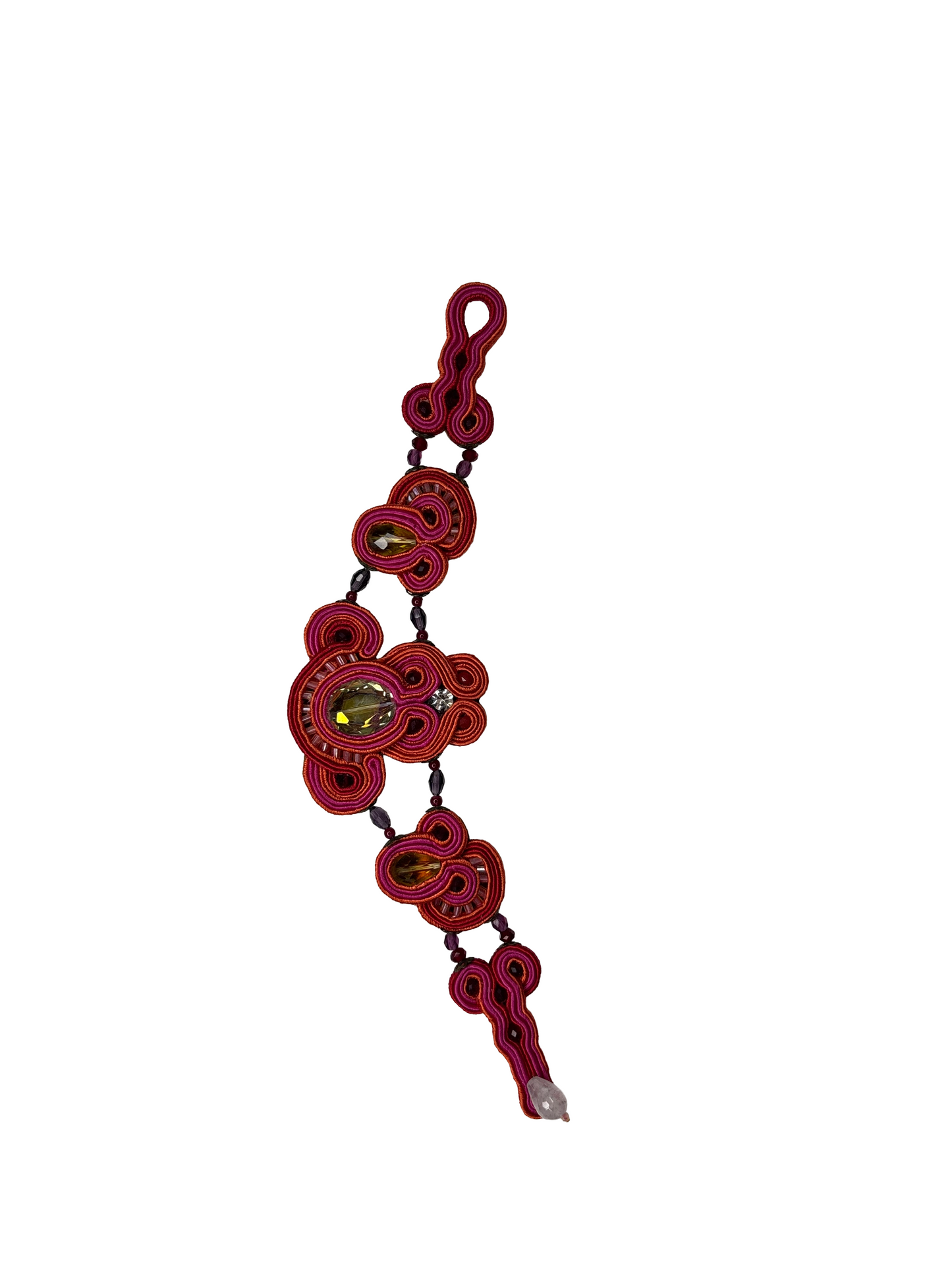 Bracciale Amethyst Dream – Soutache fatto a mano | Vilschic Luxury Bijou