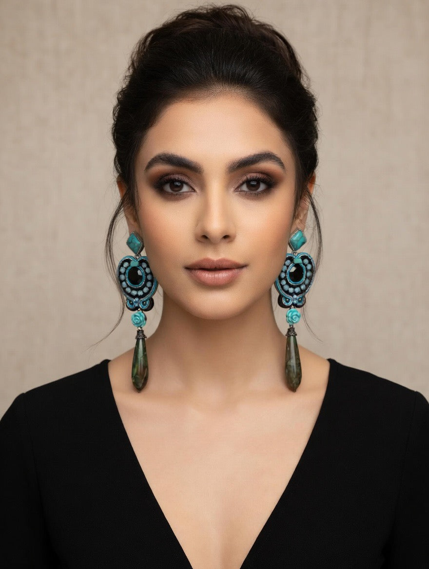 Orecchini Soutache Artigianali Taormina Aura