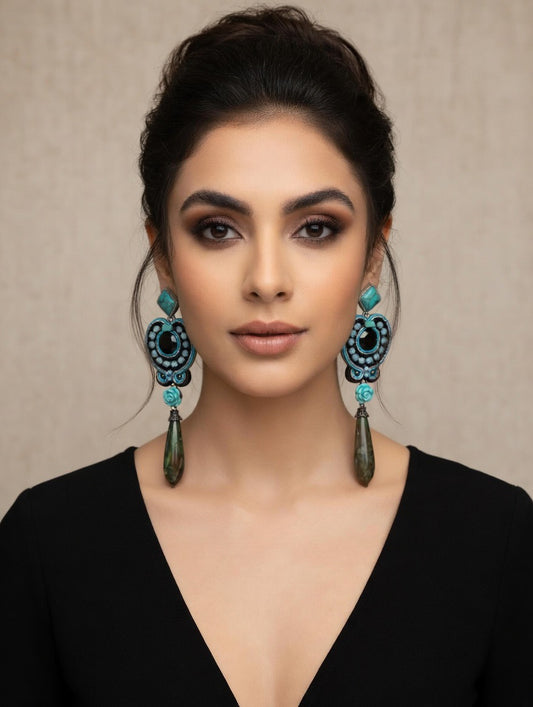Orecchini Soutache Artigianali Taormina Aura