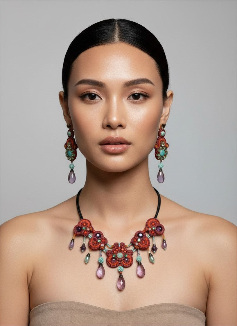 Collana Soutache Porto Fino | Vilschic