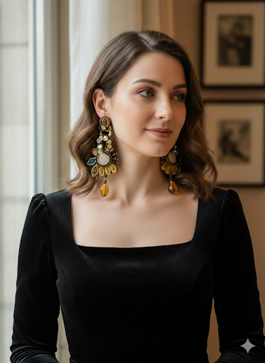 Orecchini Soutache Cor Leonis – fatto a mano | Vilschic Luxury Bijou