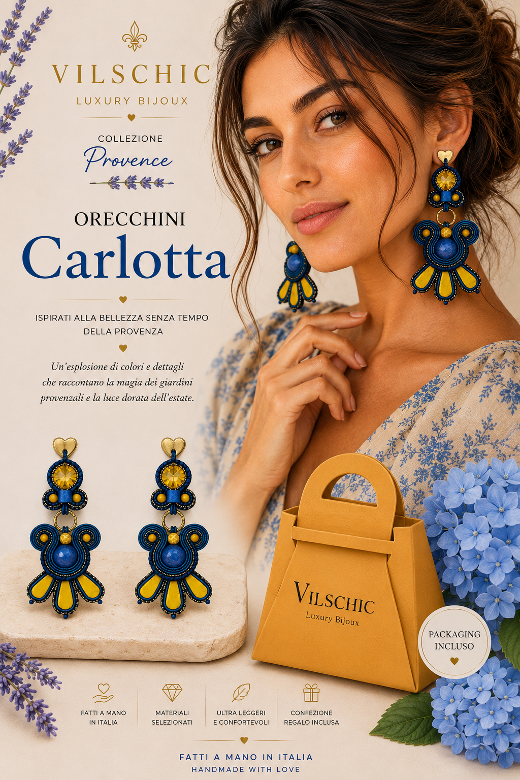 Orecchini Carlotta – Collezione Provence