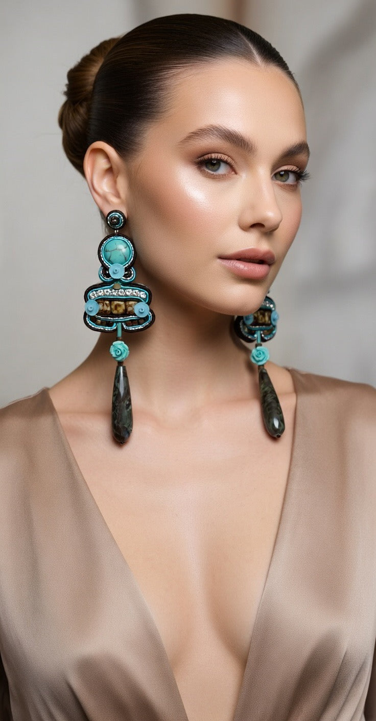 Orecchini Soutache Artigianali Taormina Baroque