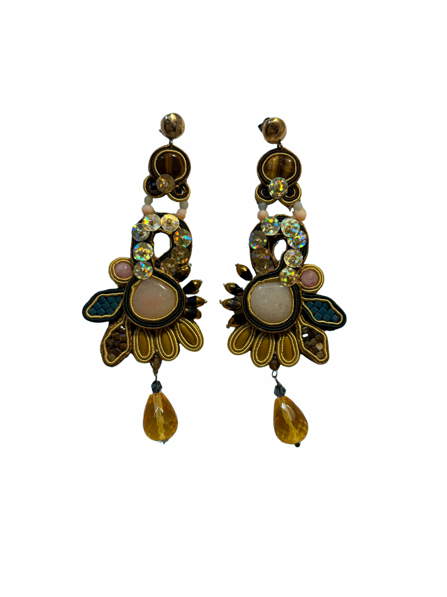 Orecchini Soutache Cor Leonis – fatto a mano | Vilschic Luxury Bijou