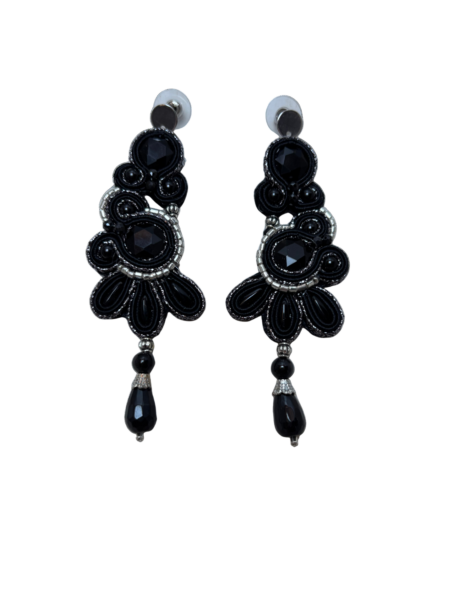 Orecchini Soutache Nuit d'Argento – fatto a mano | Vilschic Luxury Bijou