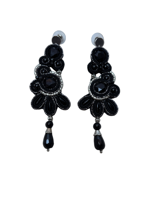 Orecchini Soutache Nuit d'Argento – fatto a mano | Vilschic Luxury Bijou
