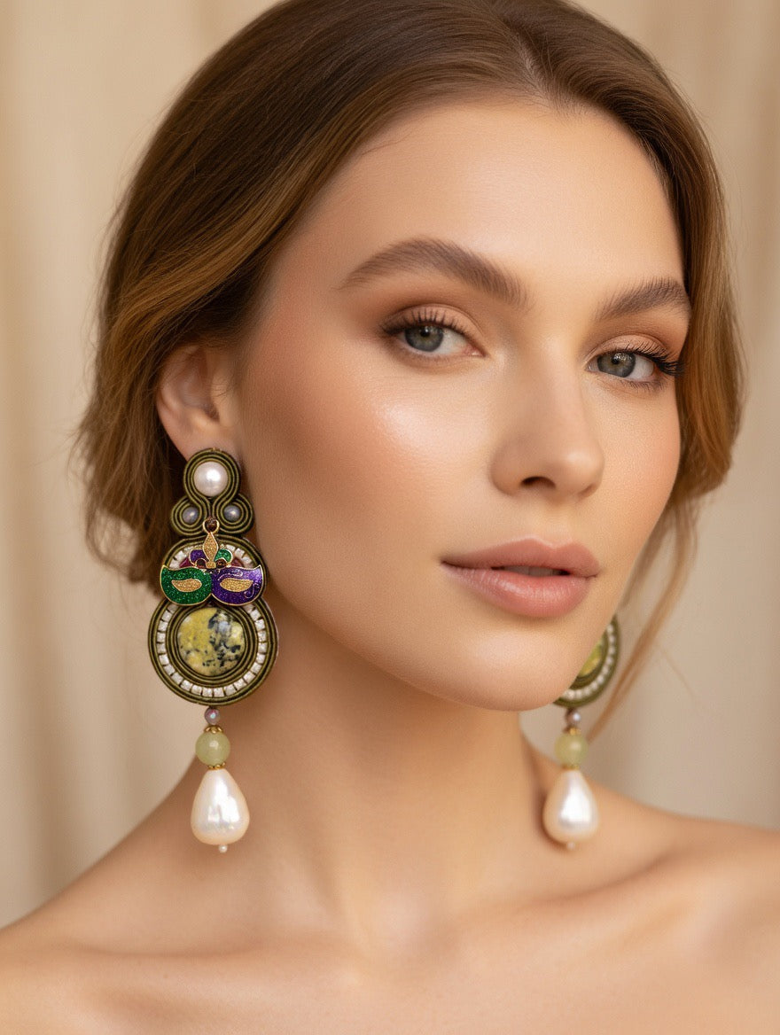 Orecchini Soutache Artigianali Isabella d'Este