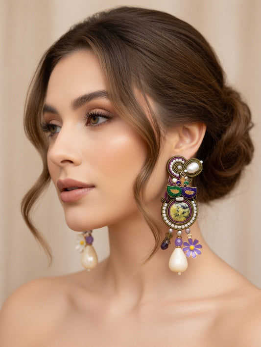 Orecchini Soutache Artigianali Giuseppina Bonaparte